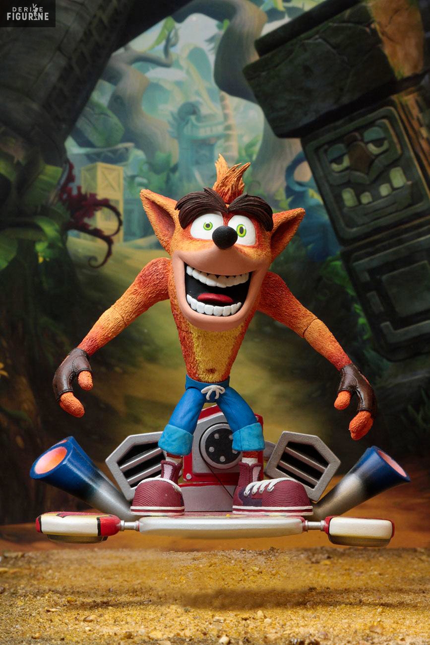 Crash Bandicoot - Figurine Crash, Deluxe Hoverboard