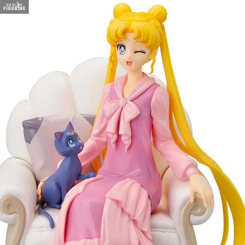 Figure Usagi ＆ Luna, Antique Style Ichibansho - Sailor Moon - Bandai