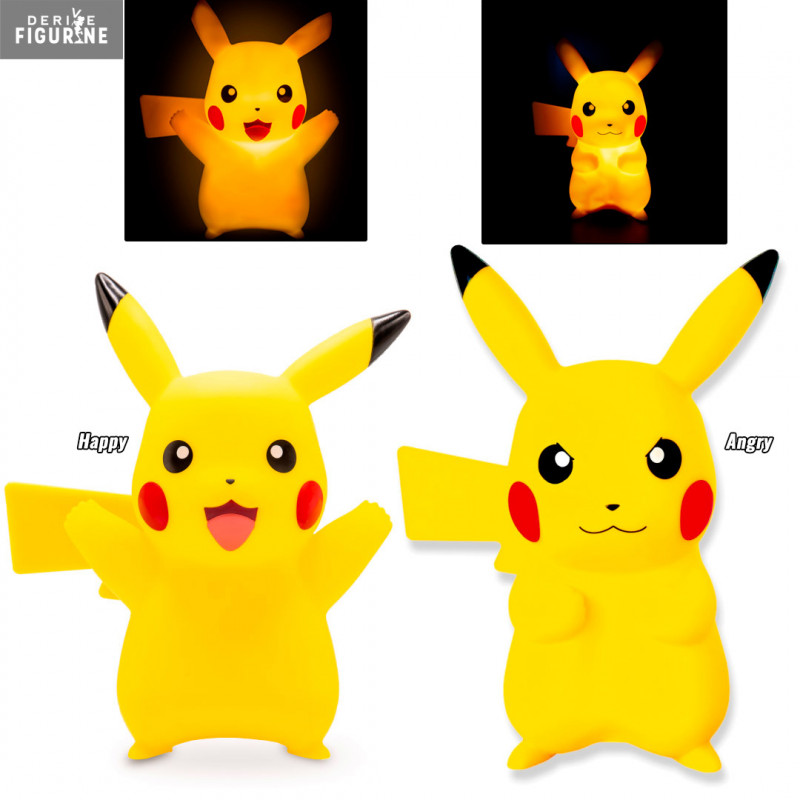 Lampe 3D Pikachu Angry ou Happy - Pokémon - Teknofun