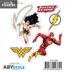 Justice league DC Comics mini removable stickers - The Heroes