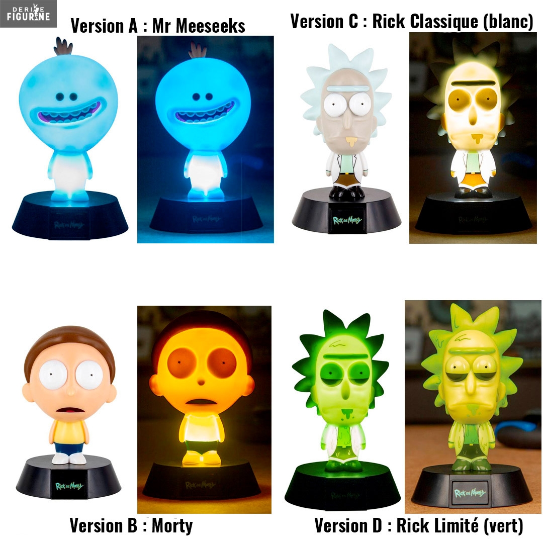 Rick & Morty night light of your choice - Mr Meeseeks, Morty or Rick in two  versions, Icons
