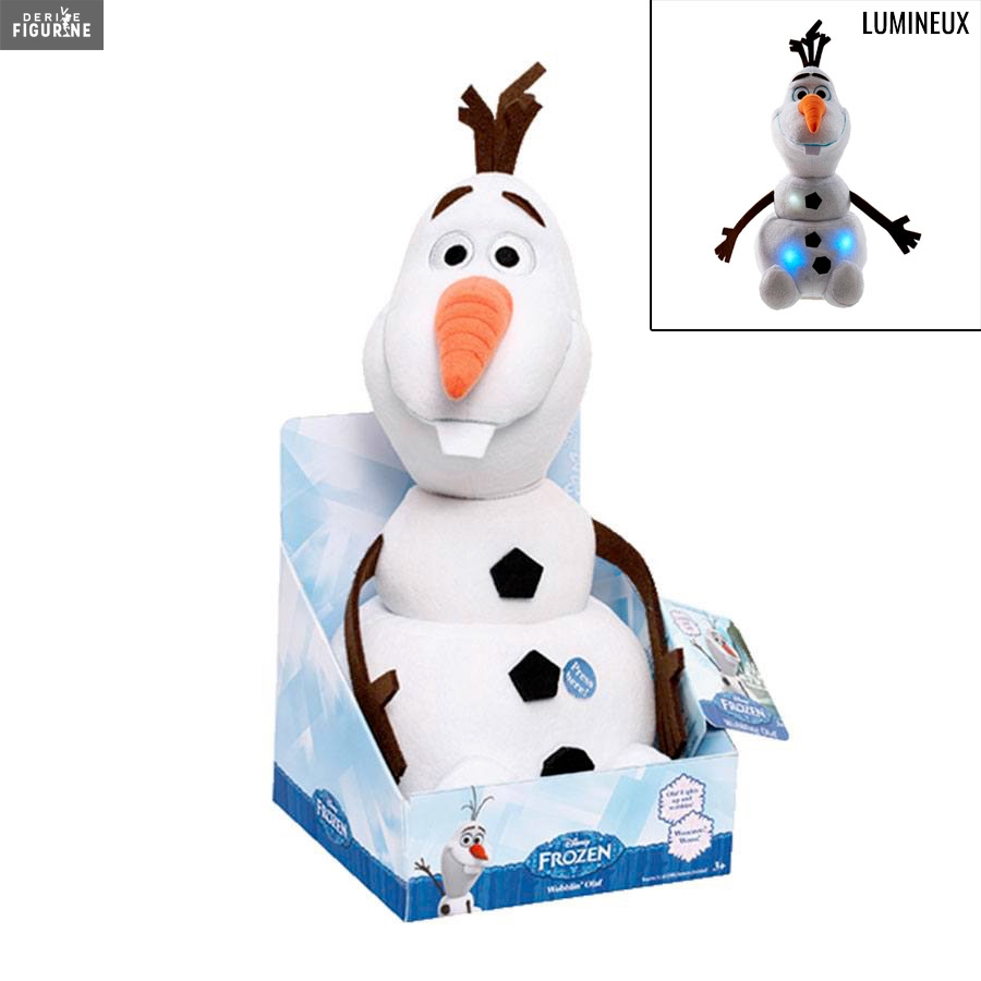 Peluche Disney, La Reine des neiges - Olaf lumineux