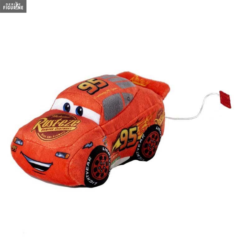 Cars - Voiture à friction peluche de Flash McQueen, Disney