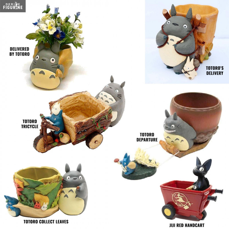 Figurine Pot de fleurs Totoro (5 modèles au choix) ou Jiji - Studio Ghibli  - Benelic