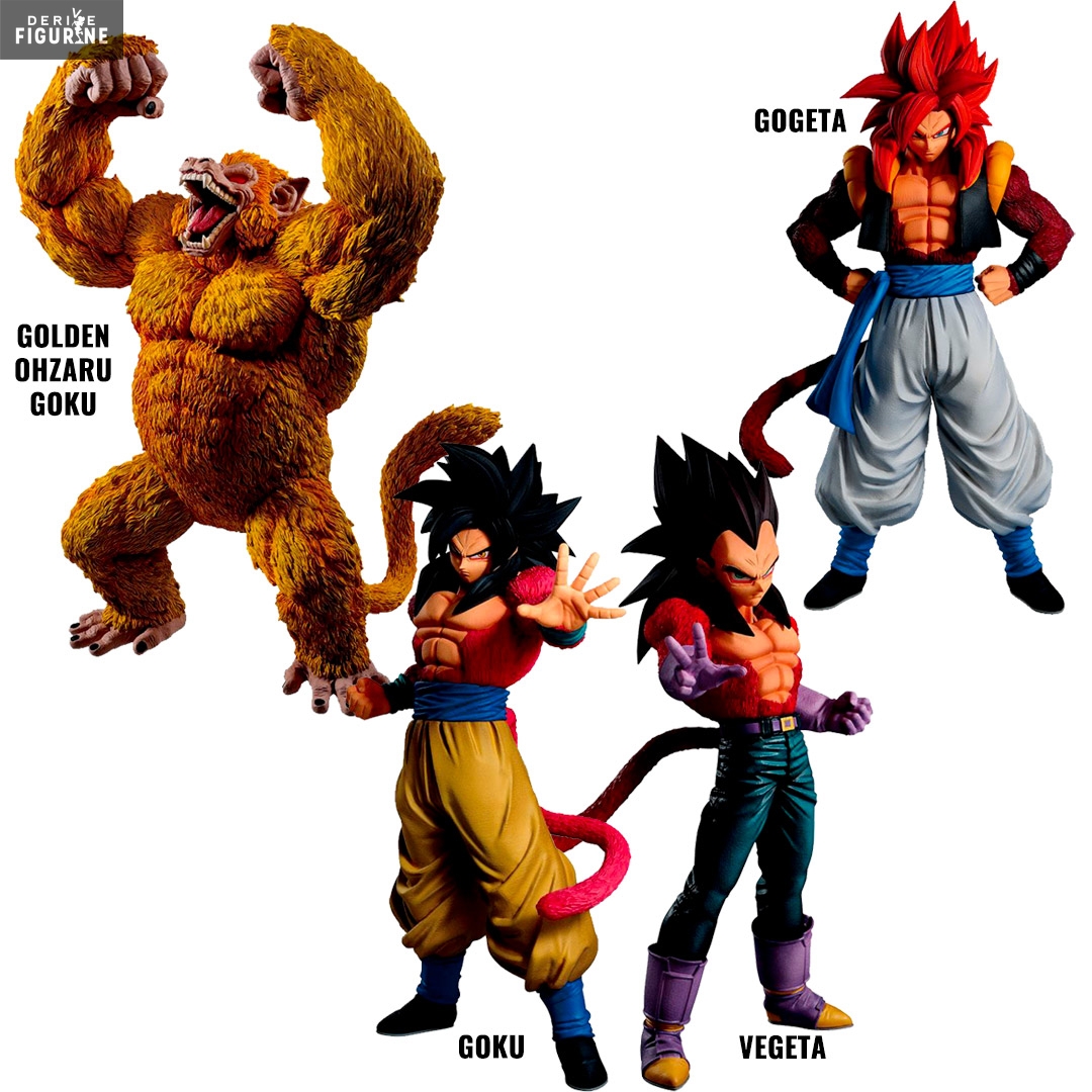 Super Saiyan 4 Goku, Vegeta or Gogeta or Golden Ohzaru Goku figure, Ichiban  Kuji - Dragon Ball GT - Bandai