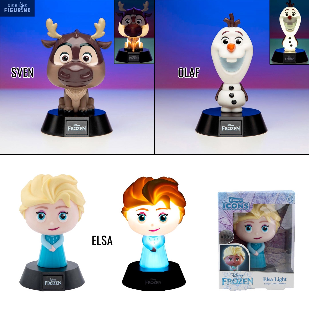 Veilleuse Sven, Olaf ou Elsa, 3D Icon - Disney La Reine des Neiges 2 -  Paladone