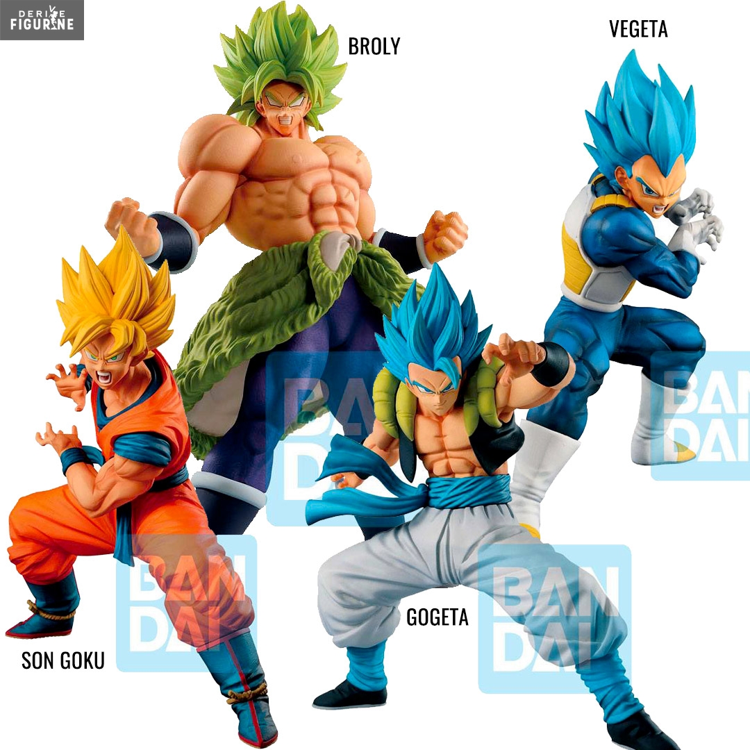 Figure Vegeta, Gogeta, Broly or Son Goku, Ichibansho Ultimate Variation -  Dragon Ball Super - Bandai