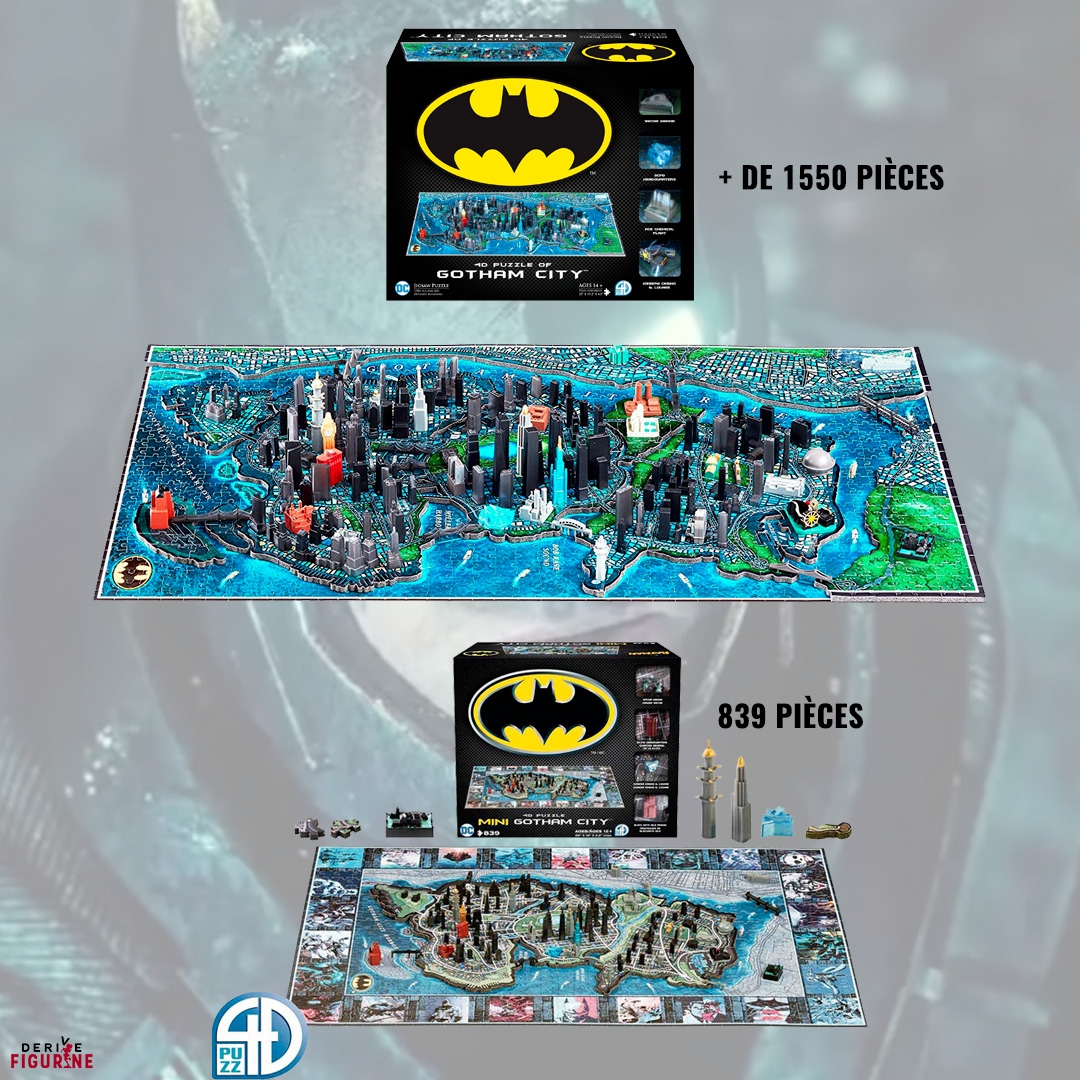 4D Cityscape Batman Gotham City Mini Puzzle 839 pieces 
